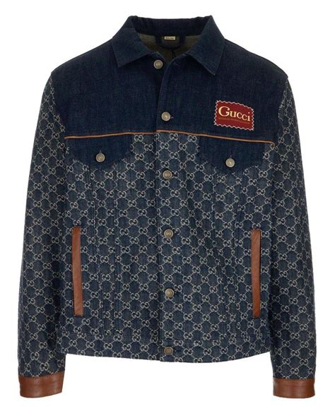 gucci monogram denim jacket|gucci porter line.